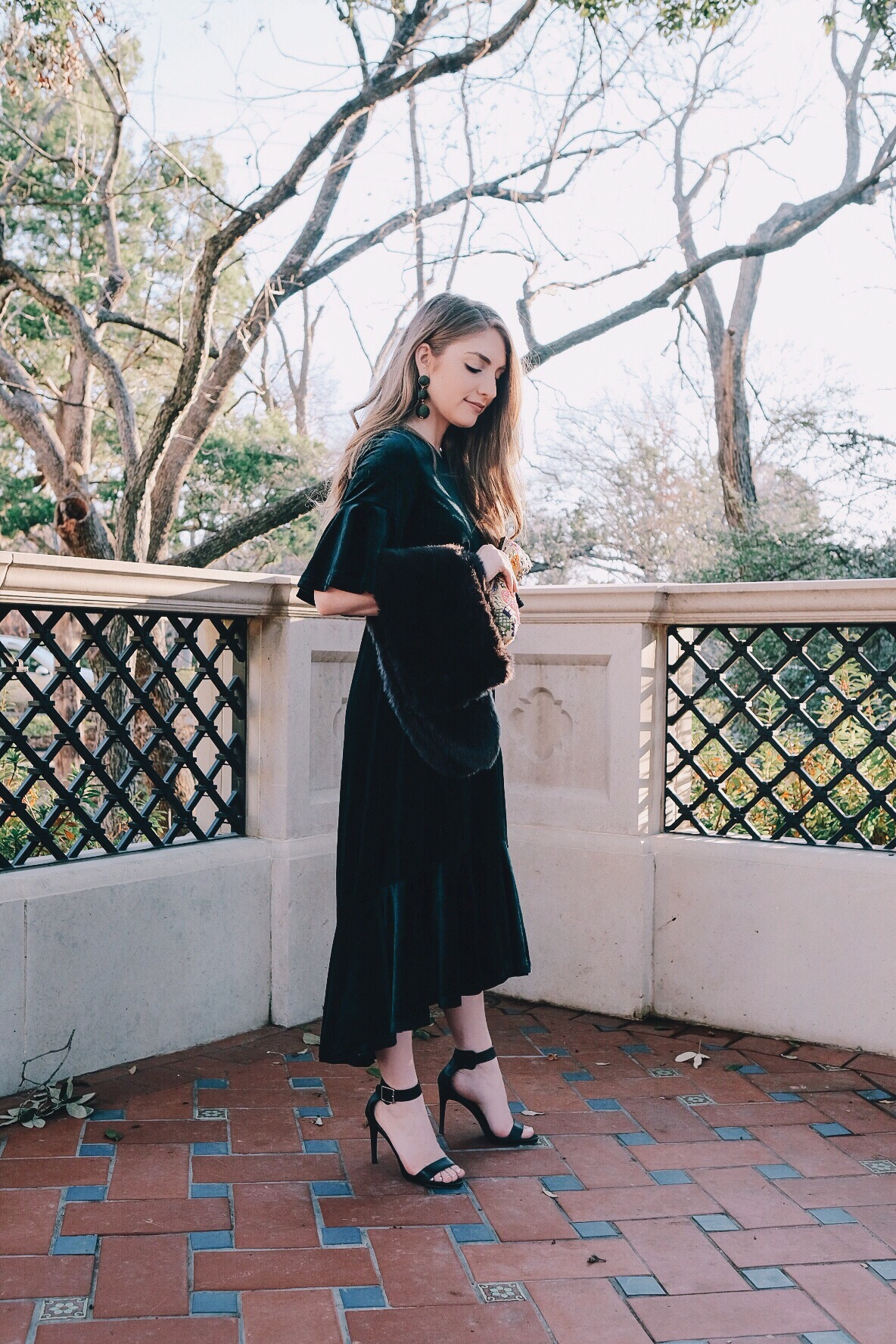 Classy Emerald Velvet Dress | Miss Madeline Rose